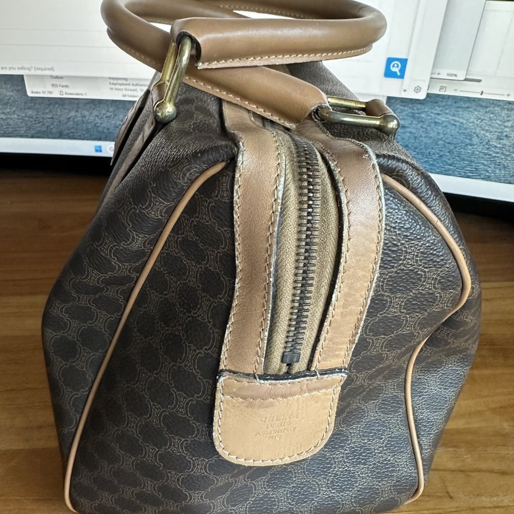 Vintage Celine Macadam Boston Bag - Picture 6 of 8